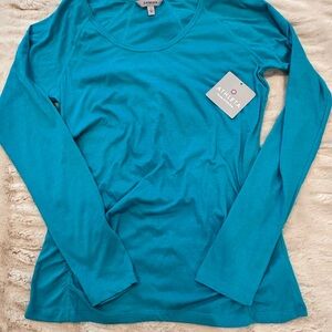 Athleta Women's Turquoise Long Sleeve Top L